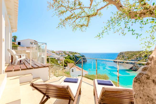Seafront Villa Bellavista with private pool in Minorca