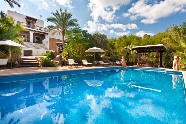 Ibizan style villa in dAtzaró valley, Spain