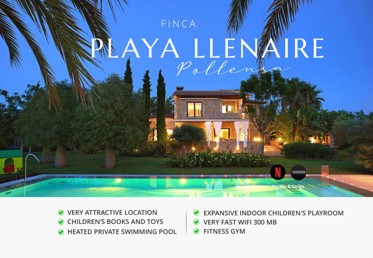 Finca Playa Llenaire is a Holiday Villa in Pollensa, Mallorca