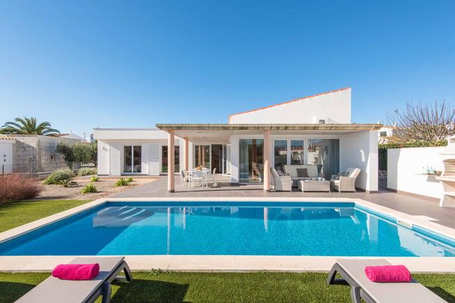 Stunning villa Bini Rubi in south coast of Menorca