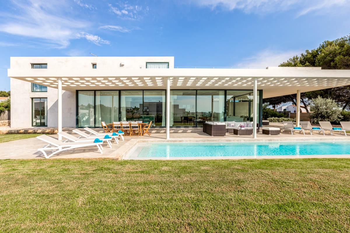 Luxury villa Binibeca Blau walk to the beach is perfect for rent Menorca