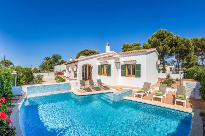 Menorcan villa is perfectly positioned near to the beach in Sant Lluis