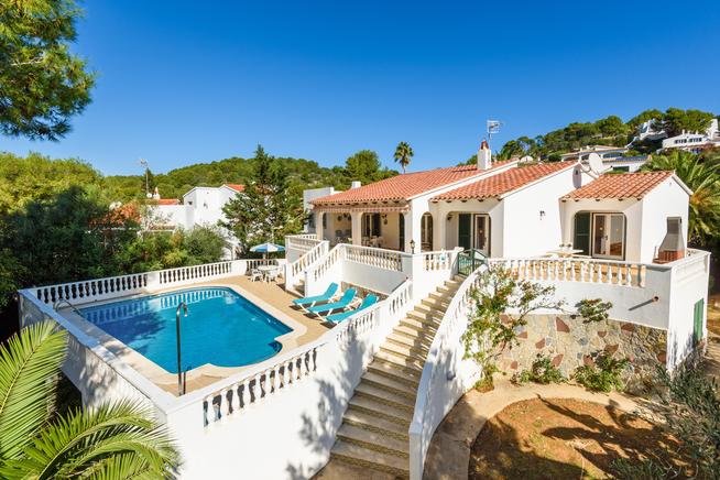Paradisal Holiday Villa with private pool in Santo Tomas, Menorca, Spain