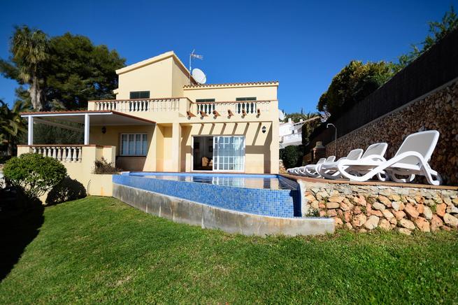 Luxurious villa with and sea views is a perfect holiday house, Menorca, Spain