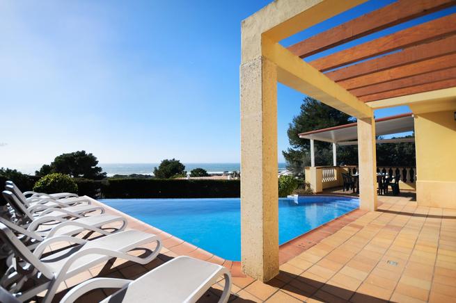 Luxurious villa with and sea views is a perfect holiday house, Menorca, Spain