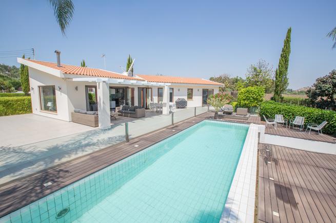 Villa with private pool and sea views in the center of Protaras, Cyprus